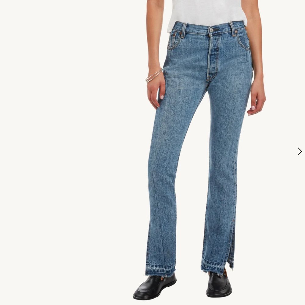 EB Denim Vintage Unraveled Jeans
